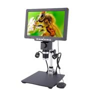 VBESTLIFE Microscopio Digitale da 10,1 Pollici, Microscopio Elettronico HD da 12 MP 2000X con Controller Cablato e Luci a LED, per Riparazioni Elettroniche