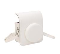VBESTLIFE Mini 40 CARTE CAMERA, Borsa per Protezione in Pelle PU con Spalline Regolabile, Copertura per Protezione da Graffi a Pioggia retrò per Mini Telecamera (WHITE)