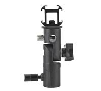 VBESTLIFE Mini Adattatore per Supporto Hot Shoe + Supporto per Luce Flash, 3 Calzature Regolabili, in Alluminio per Dispositivi Come Microfono, Luce Flash, ECC.