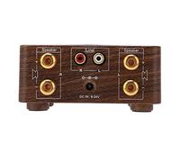 VBESTLIFE Mini Amplificatore di Potenza Bluetooth 5.0 Amplificatore Digitale Hi-Fi Stereo 2 50 W con Ingresso USB per Home O, Guscio con Venature del Legno, Decodifica di Formati Multipli, Ingressi O