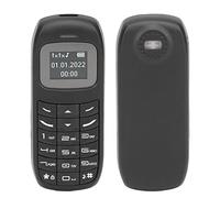 VBESTLIFE Mini Cellulare Sbloccato, Piccolo Cellulare 2G, Piccolo Doppia SIM con Schermo da 0,66 Pollici, per Studenti Anziani (BLACK)