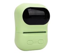 VBESTLIFE Mini Contenitore di Stampa per Stampante Termica Portatile, Macchina per Etichette Bluetooth Senza Inchiostro per Artigianato Fai-da-te, Diario, Ufficio e Uso Domestico (GREEN)