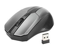 VBESTLIFE Mini Mouse Wireless da Viaggio, Mouse Ottici Cordless Portatili con Ricevitore USB per Computer Portatile PC (Grigio)