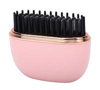 VBESTLIFE Mini Piastra per Capelli, 3 Controlli della Temperatura, Spazzola per Capelli Elettrica Portatile Riscaldamento Rapido Anni '30, Pettine Lisciante Senza Fili per i Viaggi (PINK)
