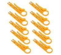 VBESTLIFE Mini Spellafili, Pinza Spellafili con Perforatore, Utensile Crimpatrice Multiuso da 10 Pezzi per Linee Dati CAT 5/6 UTP STP per Elettricisti, Kit Tagliafili Portatile Compatto