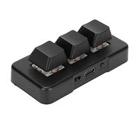 VBESTLIFE Mini Tastiera a 3 Tasti, Tastiera Macro Programmabile USB/2.4G/Bluetooth RGB, Tastiera da Gioco Meccanica con Programmazione Wireless