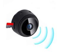VBESTLIFE Mini Telecamera Wireless, Piccola Telecamera di Sicurezza HD 1080P con Supporto Magnetico, Batteria da 240 MAh per Monitoraggio Interno di Uffici Domestici (BLACK)