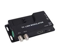 VBESTLIFE Modulatore RF, Modulatore Collegamento TV VHF UHF Convertitore da AV a RF, HDMI 1.4, Supporto TV NTSC e PAL, Plug and Play