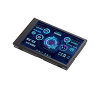 VBESTLIFE Monitor dati computer IPS da 3,5", monitor temperatura PC USB Type-C a schermo intero, schermo di visualizzazione dati RAM HDD CPU PC, display pannello sensore (nero)