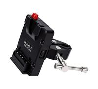 VBESTLIFE Morsetto per Batteria con Attacco a V con Uscita D Tap, Compatibile con Treppiedi e Supporti Luci, Morsetto a Granchio 10-43 Mm per Fotocamere