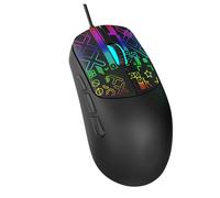 VBESTLIFE Mouse da Gioco Cablato, Mouse per Computer USB Cablato con Retroilluminazione RGB, 4 DPI Regolabili Fino a 3600, per Computer PC Portatili (BLACK)