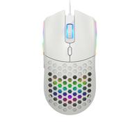 VBESTLIFE Mouse da Gioco Cablato S500 con RGB, Guscio a Nido D'ape, Mouse Cablato da 6400 DPI con 6 Pulsanti Programmabili, per PC Desktop Portatile (S500 Nero)