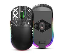 VBESTLIFE Mouse da Gioco Wireless, Mouse Al Computer Ricaricabile con Luci RGB, Silenzioso, Ricevitore Nano USB da 2,4 G, DPI a 5 Livelli per PC Laptop Desktop