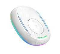 VBESTLIFE Mouse Mover Non Rilevabile USB Portatile con Luce LED per Mouse, Mantiene il Computer Sveglio (WHITE)