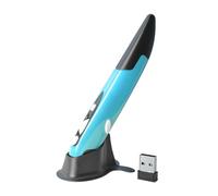 VBESTLIFE Mouse Ottico Tascabile Wireless, Penna Ottica Wireless USB 2.4GHZ 800/1200/1600 DPI Mini Mouse Ad Aria con Scrittura a Mano Regolabile per PC Portatile (BLUE)