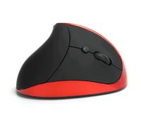 VBESTLIFE Mouse Ottico Wireless, Mouse Verticale Portatile, Comodo, Comodo per Ufficio, Giochi, Computer, Casa (rosso)