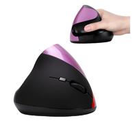 VBESTLIFE Mouse Verticale Ergonomico, Wireless 2.4GHz, Ottico Ricaricabile con 6 Pulsanti, 800-1600 DPI, per Laptop, PC Desktop, Computer, per destrorsi.
