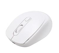 VBESTLIFE Mouse Wireless, Mouse da Gioco Bluetooth Silenzioso Ricaricabile con 2,4 Connessione Bluetooth, 800-1600dpi Regolabili (WHITE)