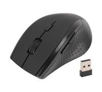 VBESTLIFE Mouse Wireless, Mouse Ottico Ergonomico 2.4G con Ricevitore USB, per Computer per PC Desktop Portatile (BLACK)