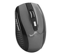 VBESTLIFE Mouse Wireless, Mouse Ottico Ergonomico 2.4G per Laptop, PC, Computer, Notebook, 6 Pulsanti, 1600 DPI, 3 velocità Regolabili (Grigio)