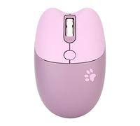 VBESTLIFE Mouse Wireless, Mouse Ottico Wireless 2.4G Mouse Silenzioso Gatto Carino con Ricevitore USB, 3 Livelli DPI Regolabili, Uso Silenzioso, per Computer Portatile PC Desktop (Viola)