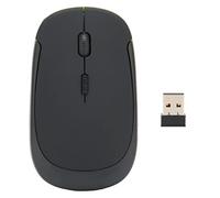 VBESTLIFE Mouse Wireless, Mouse Wireless a 2,4 GHz 3 Livelli DPI Mouse Wireless Ultra Sottile Regolabile da Ufficio Mouse Ottico Portatile da Ufficio Portatile per PC Laptop Computer(Nero)