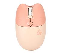 VBESTLIFE Mouse Wireless Ottico 2.4G Silenzioso Gatto Carino Con Ricevitore USB, 3 Livelli DPI Regolabili, per Computer Portatile PC Desktop (Colore