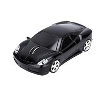 VBESTLIFE Mouse Wireless per Auto da 1600 DPI, Mouse a Forma di Auto Sportiva 2.4G (BLACK)