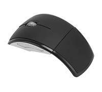 VBESTLIFE Mouse Wireless Pieghevole, Mouse da Viaggio 2.4G con Ricevitore USB, Mouse da Ufficio Wireless 1600 DPI per Desktop, Laptop, Notebook (Nero)
