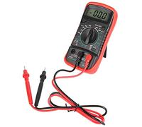 VBESTLIFE Multimetro Digitale Tester di Tensione con Display LCD Antiurto per Appassionati e Professionisti dell'elettricità Rosso (XL830L rosso)