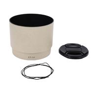 VBESTLIFE Paraluce per EF 70-200mm F/4.0L USM con Design a Baionetta Bianca, Paraluce di Ricambio e Copriobiettivo per una Migliore Protezione Dell'obiettivo