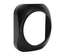 VBESTLIFE Paraluce Quadrato in Metallo da 62 Mm, Paralume e Cappuccio in Lega di Alluminio Nero Opaco per Fotocamera DSLR, Design a Rotazione Intelligente