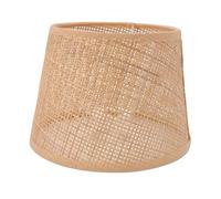 VBESTLIFE Paralume in Rattan, Compatibile E27 E14 Intrecciato a Mano, Design Boho a Maglia Quadrata, Diffusore di Luce Calda per Lampada da Tavolo Plafoniera, Soggiorno Camera da Letto Sala da Pranzo