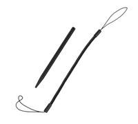 VBESTLIFE Penna Stilo Resistiva con Corda a Molla, per Firma POS e Touchscreen dello Sportello Bancario (Nero corto 92 con cavo)
