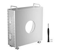 VBESTLIFE Per il Supporto del Telaio Mac Mini M4, Supporto Verticale del Telaio in Alluminio, Dissipazione del Calore Ottimizzata, Staffa Desktop Vuota Per Mac Mini M4 (SILVER)
