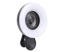 VBESTLIFE Phone Macro Lens con Luce di Riempimento a LED, Alta Definizione Ad Alta Definizione, luminosità Regolabile, per la Fotografia di Ciglia Gioielli, 3000K-6500K