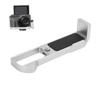 VBESTLIFE Piastra a Sgancio Rapido L per Fotocamera Ca non G7X3, Piastra Base in Lega di Alluminio con Supporto per Slitta Fredda, Foro per Vite da 1/4 di Pollice per Treppiedi e (SILVER)