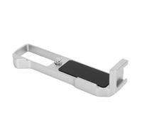 VBESTLIFE Piastra a Sgancio Rapido per Fotocamera G7X3, Staffa a L in Lega di Alluminio con Supporto per Slitta Fredda e Foro per Vite da 1/4 di Pollice, Aperture Precise per un Cambio (SILVER)
