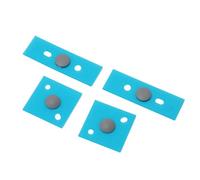 VBESTLIFE Piedini per Custodia Inferiore per Laptop per 3a/4a/5a Generazione, Piedini per Custodia Inferiore Rotonda di Ricambio Antiscivolo (Argento)