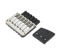 VBESTLIFE Ponte per Chitarra Senza Testa a 6 Corde Ponte Sostitutivo in Metallo Stile retrò per Accessori per Chitarra