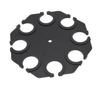 VBESTLIFE Porta a Microfono Multiplo, Supporto per Microfoni Multiple in Acciaio a Carbone Semplice Contiene Fino a 8 Microfoni, Supporto per Microfoni Multipli per Organizzatore e