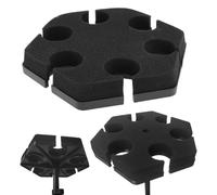 VBESTLIFE Porta Multifunzione Multifunzione, Display Dell'organizzatore per 6 Microfoni con Adattatore Metallico, per Microfoni Wireless Cablati Dinamici Portatili