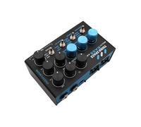 VBESTLIFE Preamplificatore a Pedale Multieffetto per Basso con Equalizzatore a 3 Bande e Catena di Segnali Parallela, Pedale Preamplificatore per Basso per Registrazione e Performance Dal Vivo,