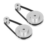 VBESTLIFE Puleggia Dentata in Lega di Alluminio con Set di Ruote Sincrone Durevoli per Accessori per Stampanti 3D, Cinghia Dentata per Denti 20T 60T per Appassionati di Fai da Te (Alesaggio da 5 mm