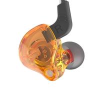 VBESTLIFE QKZ AK6 Cuffie Sportive HiFi Universali da 3,5 Mm Auricolari Intrauricolari con Microfono Cuffie Nere per L'esecuzione di Musica (YELLOW)