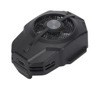 VBESTLIFE Raffreddatore per Cellulare, Clip Posteriore a Semiconduttore, a Due velocità, Basso Rumore 5500R/min, Radiatore per Telefono con Design a Clip Stabile, per Giochi (BLACK)