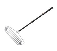 VBESTLIFE Rastrello per Trappola per Sabbia, Simulatore di Bunker per Trappola per Sabbia da Golf in Acciaio Inossidabile, Asta Regolabile, Rastrello per Bunker per Salto in Alto, Salto