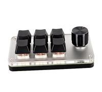 VBESTLIFE Red Switch Macro Keyboard Manopole Ergonomiche Personalizzate Mini Tastiera USB per PC (6 Chiavi con 1 pomello)