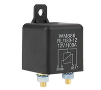 VBESTLIFE Relè di Avviamento per Auto, 12 V 100 A Batteria Normalmente Aperta Controllo ON OFF per Camion, Interruttore di Disconnessione dell'alimentazione per Carichi Pesanti con Protezione