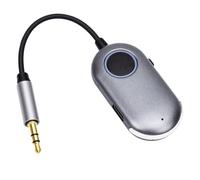 VBESTLIFE Ricevitore Trasmettitore Bluetooth 5.3, Adattatore AUX da 3,5 Mm con Microfono HD per TV, Autoradio, Domestico, Cuffie